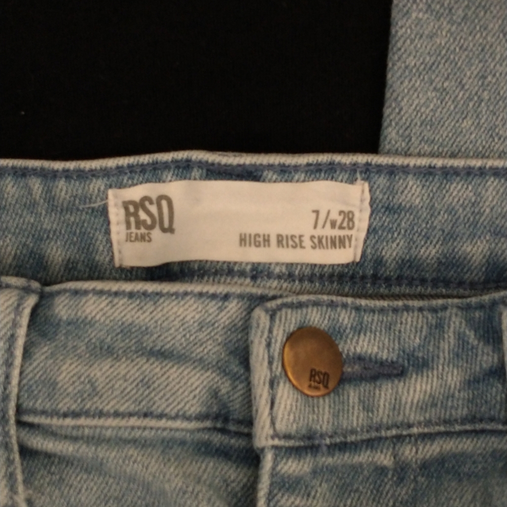 JEANS - RSQ Girls Jeans (2) pairs light & dark Mid-Rise… - Picture 6 of 7